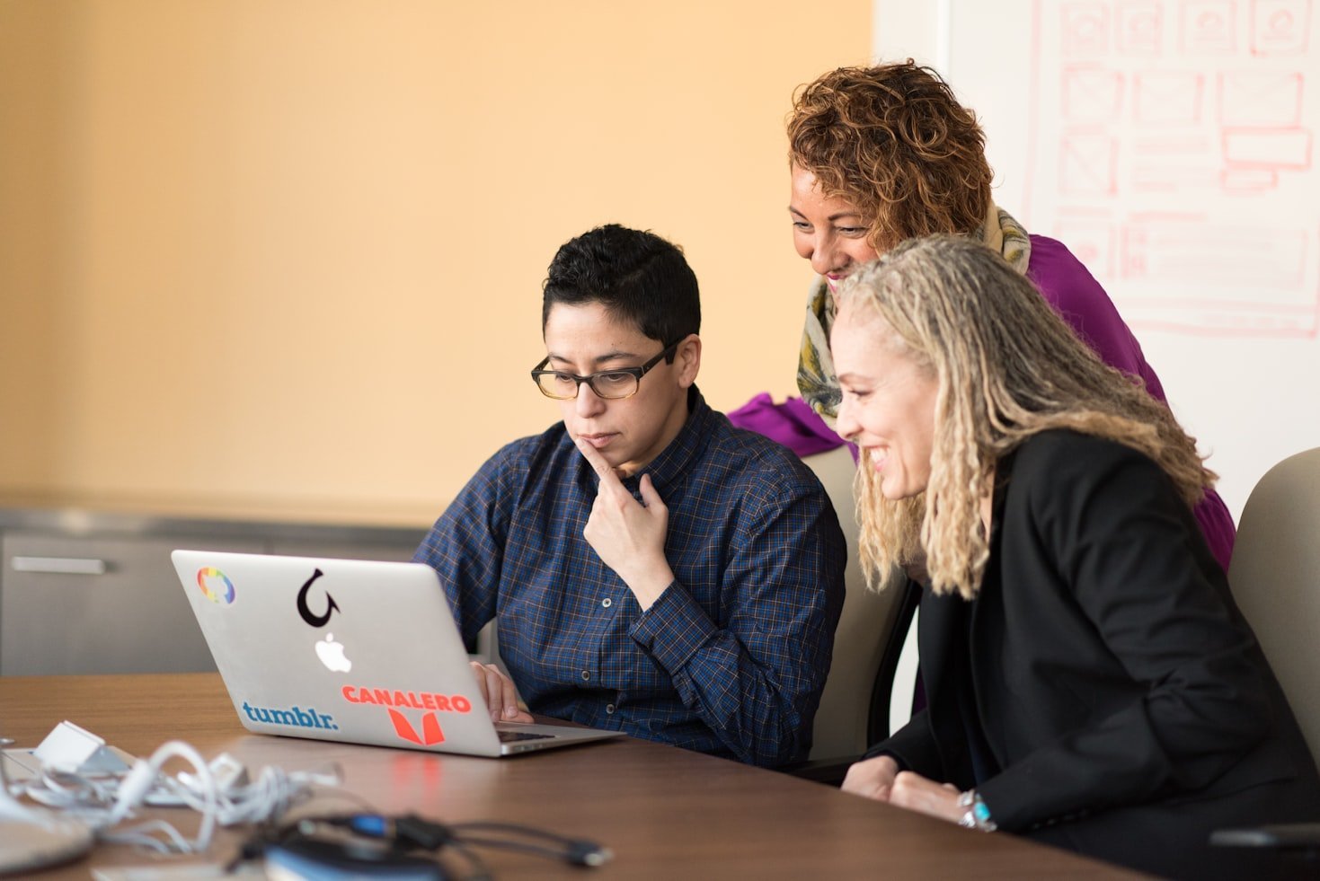 People working together on a business opportunity